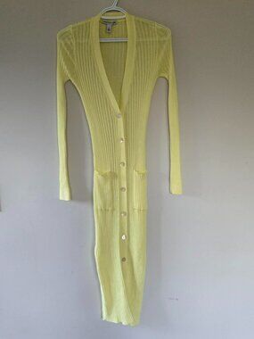 Cotton by Autumn Cashmere | Ribbed Knit Maxi Cardigan Dress